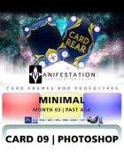 Card 09 - Minimal (Past Age) Photoshop + Gimp | Card Design Template for Prototyping |