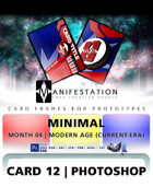 Card 12 - Minimal (Modern Age) Photoshop + Gimp | Card Design Template for Prototyping |