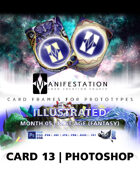 Card 13 - Illustrated (Past Age) Photoshop + Gimp | Card Game Design Template for Play-testing |