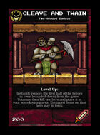 Cleave And Twain - Custom Card