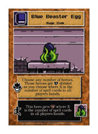 Blue Beaster Egg - Custom Card