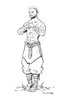 RPG Fantasy Character, Male, Human Monk
