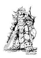 RPG Fantasy Character, Male, Dragonids Warrior
