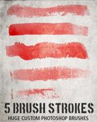 Five Brush Strokes (Photoshop)