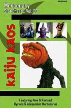 Kaiju Kaos - Mercenary Stat Sheets, Vol. 03
