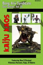Kaiju Kaos - Beng-Arii Syndicate Stat Sheets, Vol. 01