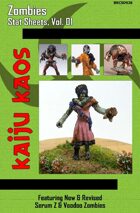 Kaiju Kaos - Zombies Stat Sheets, Vol. 01