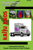 Kaiju Kaos - Playable Terrain Stat Sheets, Vol. 01