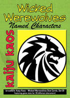 Kaiju Kaos - Wicked Werewolves Stat Cards, Set 01