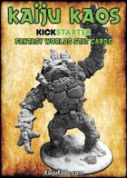 Kaiju Kaos: Fantasy Worlds Stat Cards