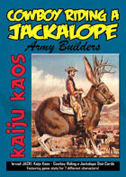 Kaiju Kaos: Cowboy Riding a Jackalope Stat Cards