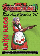 Kaiju Kaos: War in Christmas Village Stat Cards, Set 02