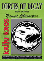 Kaiju Kaos: Forces of Decay Stat Cards, Set 01