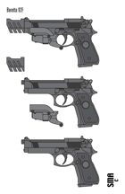 Stock Art: Beretta 92F