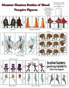 Monster Hunters, Vampire Faction Figure Flats