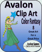 Avalon Clip Art, Color Fantasy 8