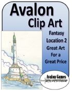 Avalon Clip Art Sets, Fantasy Locations 2