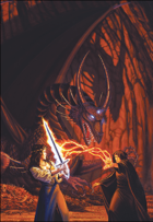 Larry Elmore's Lair of the Black Dragon Poker Deck