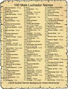 100 Male Luchador Names