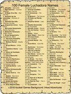 100 Female Luchadora Names