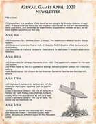 Azukail Games April 2021 Newsletter