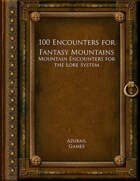 100 Encounters for Fantasy Mountains (Lore 100)
