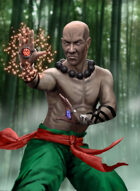 Thunderegg Stock Art: Martial Artist Ki Fighter