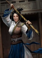 Thunderegg Stock Art: Staff Wielding Samurai