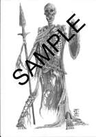 Skeleton Warrior Stock Art