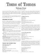 Tome of Tomes - Volume Four