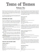 Tome of Tomes - Volume Six