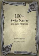 100+ Swiss Names and Their Meaning