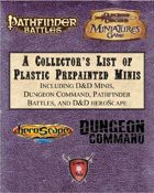 A Collector's List of Plastic Prepainted Minis