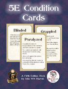5E Condition Cards
