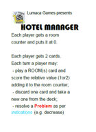 Hotel Manager 4 Players Edition