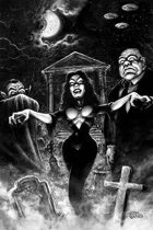 Plan 9 Vampira Art Poster by Scott Jackson