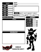 Gobblin' Character Sheets