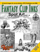 Fantasy Clip Inks:: Spot Art Set 10