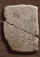 Ancient Cthulhu Cuneiform Tablet I - Dark Young of Shub-Niggurath (Horror RPG Prop Handout)