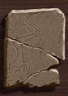 Ancient Cthulhu Cuneiform Tablet II - Nyarlathotep (Horror RPG Prop Handout)