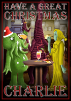 Personalised Cthulhu Christmas Card