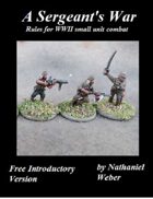 A Sergeant's War Free Intro Version
