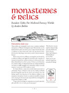 Monasteries and Relics