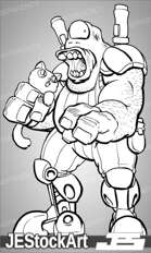 PWYW JEStockArt - Hungry Alien Mercenary