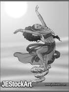 JEStockArt - Fantasy_Arabian - Dancing Female Genie - GNB