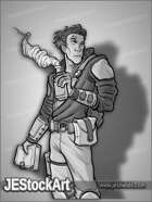 JEStockArt - Fantasy - Alchemist Youth with Book - GNB