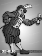 JEStockArt - Fantasy -Friendly Courtier With Scroll - GNB