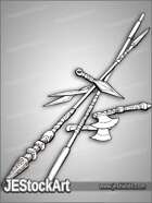 JEStockArt - Modern - Pile of Thrown Weapons - LNB