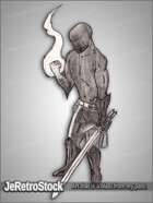 JERetroStock - Supers - Shadow Warrior with Sword