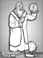 JEStockArt - History - Wise Astrologer with Astrolabe - LNB